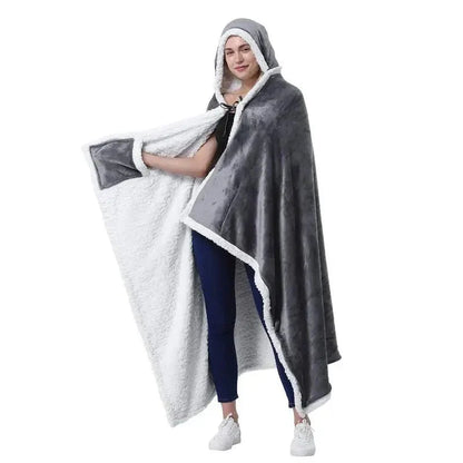 Cap Poncho Plaid - Plaid avec Manche