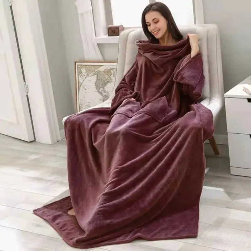 Plaid Confortable - Plaid avec Manche