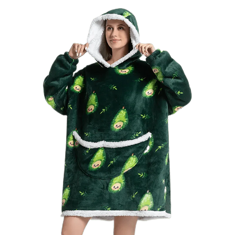 Pull plaid avocat - Plaid avec Manche