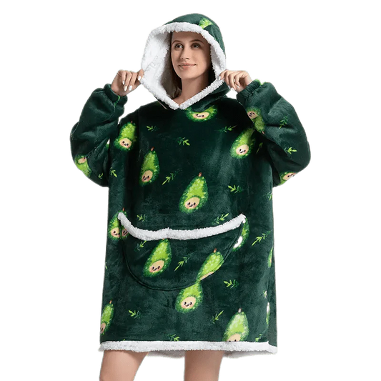 Pull plaid avocat - Plaid avec Manche