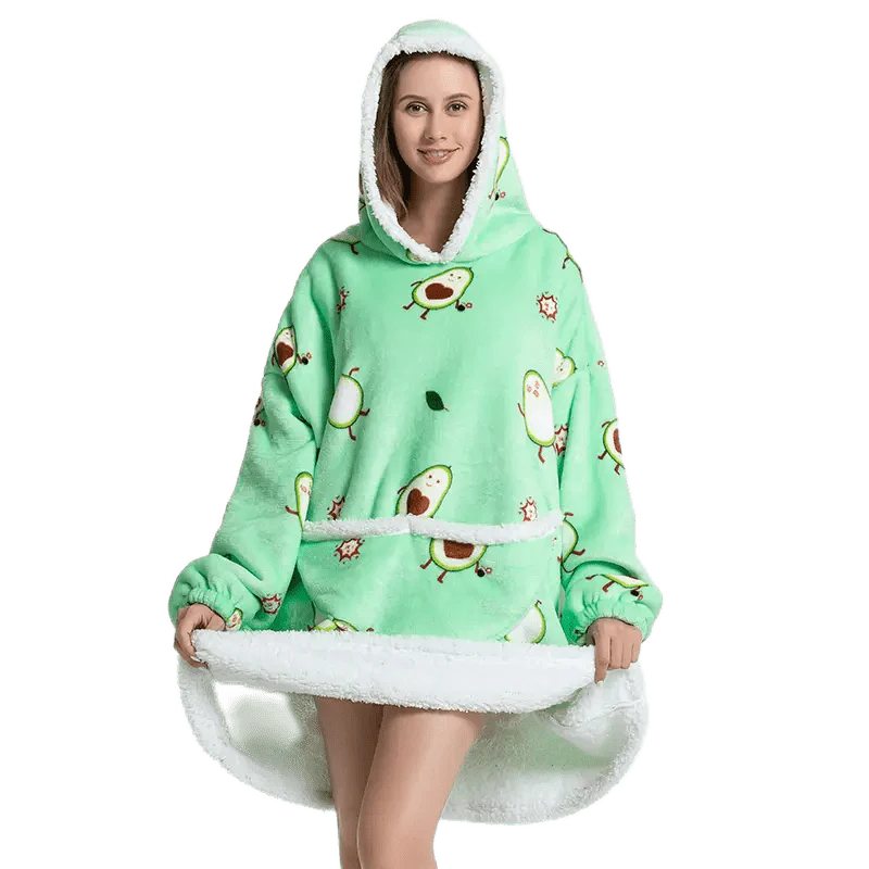 Pull plaid avocat - Plaid avec Manche